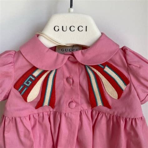 gucci pink bow dress|floral Gucci dresses.